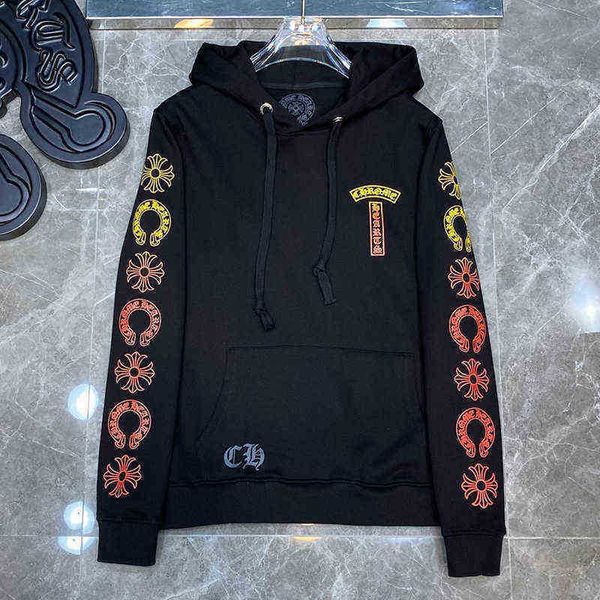 croxin hooded sweater men horseshoe flower sanskrit tide chrome sweater couple casual loose sweater, Black
croxin hooded sweater men horseshoe flower sanskrit tide chrome sweater couple casual loose sweater, Black