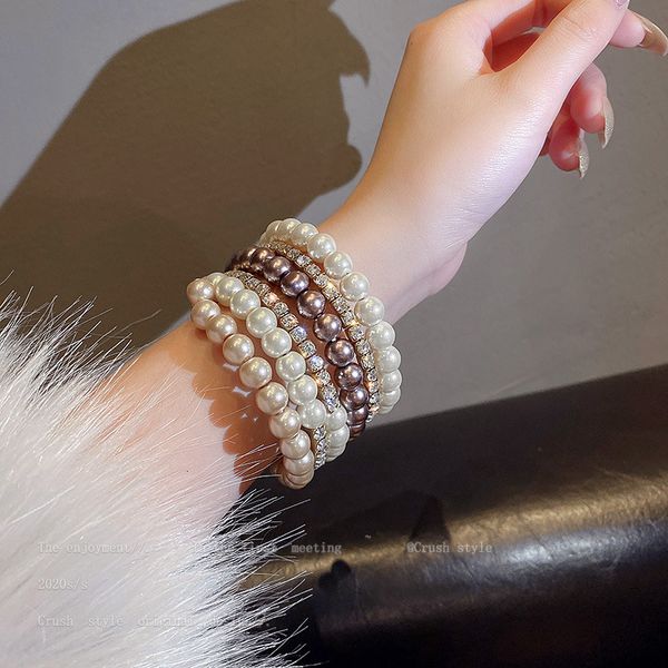 exaggerated design with diamond inlaid pearl multi-layer bracelet net red fashion temperament bracelet atmosphere personality fashion, Black
exaggerated design with diamond inlaid pearl multi-layer bracelet net red fashion temperament bracelet atmosphere personality fashion, Black