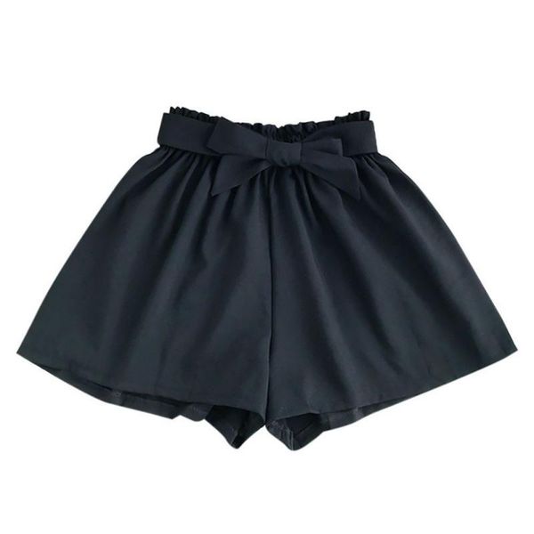 women's shorts wide leg summer women high waist lady solid color fashion bow beachwear plus size loose casual short pants, White;black
women's shorts wide leg summer women high waist lady solid color fashion bow beachwear plus size loose casual short pants, White;black