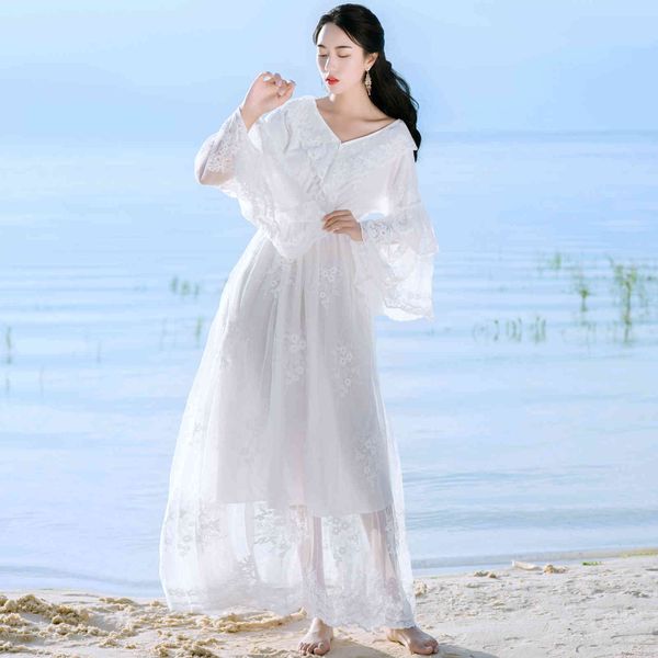 casual dresses women white lace dress elegant v-neck flare sleeve hollow out summer beach ladies vestidos ixqo, Black;gray
casual dresses women white lace dress elegant v-neck flare sleeve hollow out summer beach ladies vestidos ixqo, Black;gray