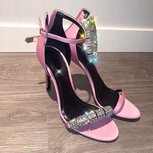 sandals summer style asymmetrical rhinestone stiletto open toe satin all-match banquet dress fashion women's shoes, Black
sandals summer style asymmetrical rhinestone stiletto open toe satin all-match banquet dress fashion women's shoes, Black