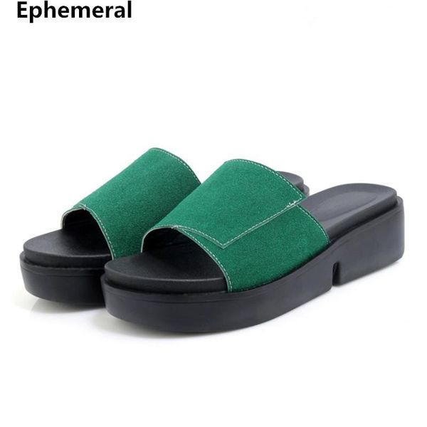slippers platform ladies summer slides open toe thick sole outdoor shoes women 2021 arrivals med heels flats plus size 43 9, Black 
slippers platform ladies summer slides open toe thick sole outdoor shoes women 2021 arrivals med heels flats plus size 43 9, Black