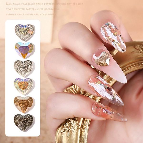 nail art decorations 6 pcs/set luxury crystal rhinestones gems heart shape glitter glass 3d diamond stone decoration diy, Silver;gold
nail art decorations 6 pcs/set luxury crystal rhinestones gems heart shape glitter glass 3d diamond stone decoration diy, Silver;gold