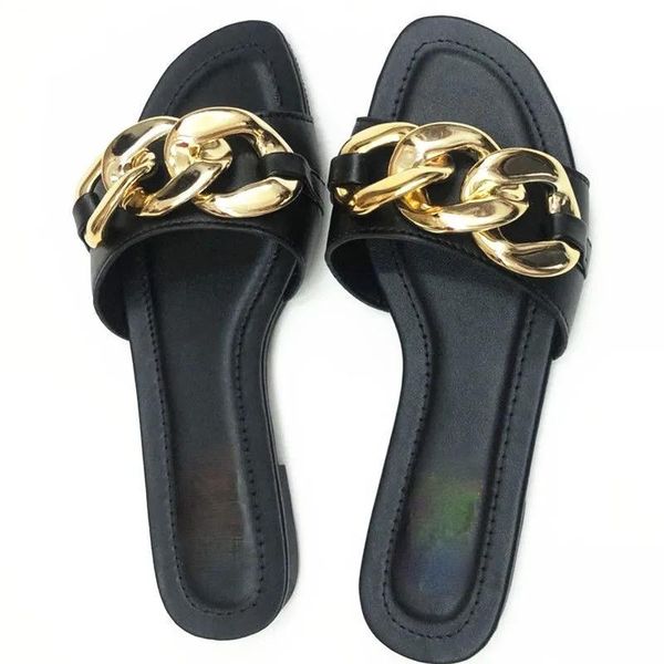 sandals summer flat women's slippers chain women home slipper comfort brand pump beach shoes moccasin femme, Black
sandals summer flat women's slippers chain women home slipper comfort brand pump beach shoes moccasin femme, Black