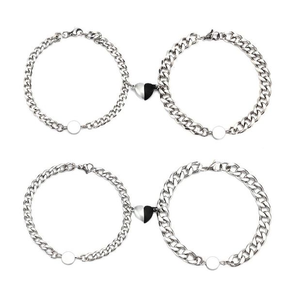 charm bracelets magnetic couples mutual attraction relationship matching friendship rope bracelet set gift for women men, Golden;silver
charm bracelets magnetic couples mutual attraction relationship matching friendship rope bracelet set gift for women men, Golden;silver