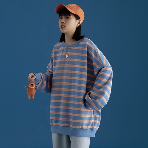hoodie stripped fine spring sweatpants oversize feminine streetwear pullover around the neck korean sleeve girl hoodies, Black
hoodie stripped fine spring sweatpants oversize feminine streetwear pullover around the neck korean sleeve girl hoodies, Black