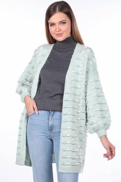 women's knits & tees thick knit detailed balloon sleeve knitwear cardigan ice green, White
women's knits & tees thick knit detailed balloon sleeve knitwear cardigan ice green, White