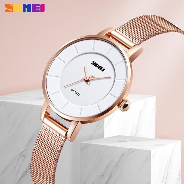 wristwatches skmei luxury quartz women watch casual stainless steel strap ladies clock waterproof dress bracelet wristwatch reloj muje, Slivery;brown
wristwatches skmei luxury quartz women watch casual stainless steel strap ladies clock waterproof dress bracelet wristwatch reloj muje, Slivery;brown
