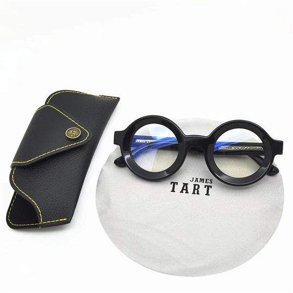 james tart 244 optical eyeglasses for retro style anti-blue light lens plate round full frame with box, White;black
james tart 244 optical eyeglasses for retro style anti-blue light lens plate round full frame with box, White;black