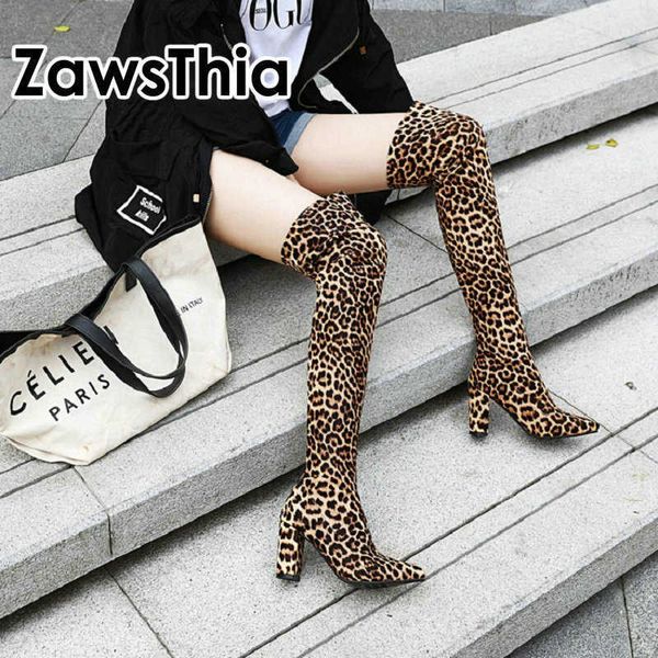 zawsthia purple silver leopard woman boots point toe block high heels stretch elastic booties lady over knee high overknee boots 210611, Black
zawsthia purple silver leopard woman boots point toe block high heels stretch elastic booties lady over knee high overknee boots 210611, Black