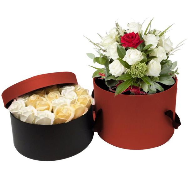 gift wrap 1pc cylindrical flower packaging bucket hug bouquet holder lid florist box
gift wrap 1pc cylindrical flower packaging bucket hug bouquet holder lid florist box