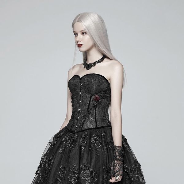 women's tanks & camis punk rave women' victorian retro black jacquard corset fashion rose decoration club steampunk, White
women's tanks & camis punk rave women' victorian retro black jacquard corset fashion rose decoration club steampunk, White