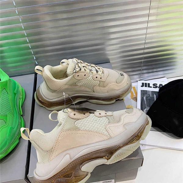 2022 luxury designer paris triple s clear bottom green shoes low sneakers men's and women daddy platform sports trainers non-slip 1top, Black
2022 luxury designer paris triple s clear bottom green shoes low sneakers men's and women daddy platform sports trainers non-slip 1top, Black