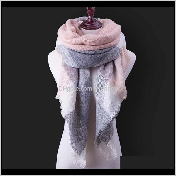 wraps hats, & gloves fashion aessories drop delivery 2021 mltbb womens winter scarf plaid knitting triangle scarves female solid color shawl, Blue;gray
wraps hats, & gloves fashion aessories drop delivery 2021 mltbb womens winter scarf plaid knitting triangle scarves female solid color shawl, Blue;gray