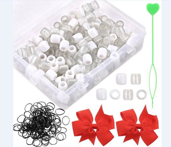 wig barrel pony bead ring braid buckle 502pcs, Black
wig barrel pony bead ring braid buckle 502pcs, Black