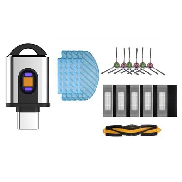 vacuum cleaners 1x ultraviolet lamps usb power germicidal light & 17pcs for ecovacs cobo sweeper ozmo t8 side brush rolling
vacuum cleaners 1x ultraviolet lamps usb power germicidal light & 17pcs for ecovacs cobo sweeper ozmo t8 side brush rolling