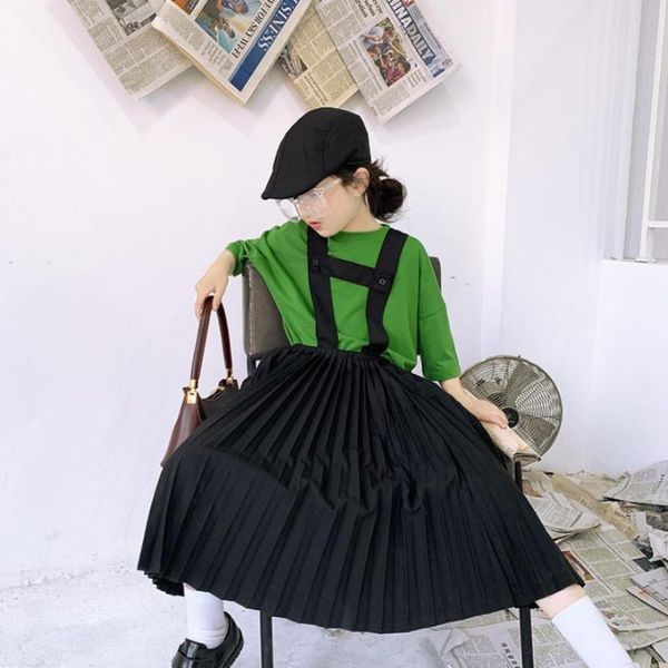 spring summer japanese-style strap skirts children black causal girls clothes kids loose 4-14y ws1510
spring summer japanese-style strap skirts children black causal girls clothes kids loose 4-14y ws1510