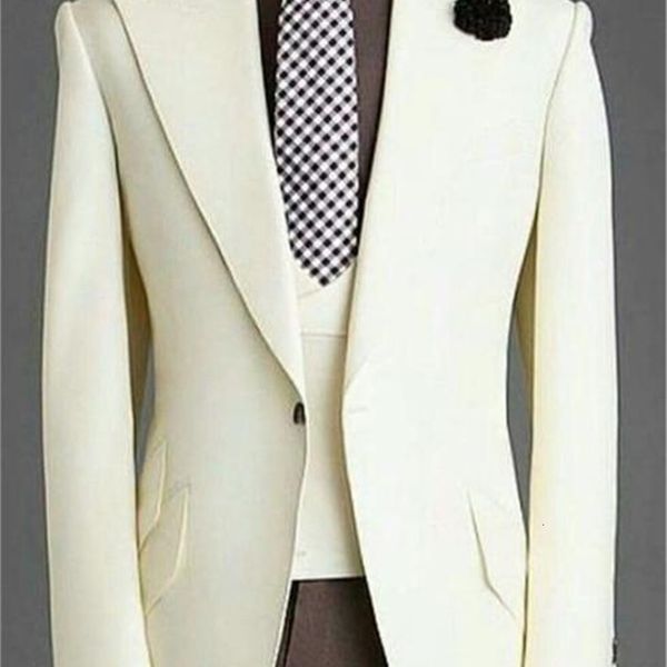 men's & blazers tailored made ivory white men suits for wedding slim fit terno masculino groom tuxedos man party prom blazer 3 pieces o, White;black
men's & blazers tailored made ivory white men suits for wedding slim fit terno masculino groom tuxedos man party prom blazer 3 pieces o, White;black