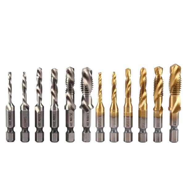 hand tools 6pcs m3-m10 screw tap drill bits hss taps countersink deburr set metric combination bit high speed steel 1/4 in hex
hand tools 6pcs m3-m10 screw tap drill bits hss taps countersink deburr set metric combination bit high speed steel 1/4 in hex
