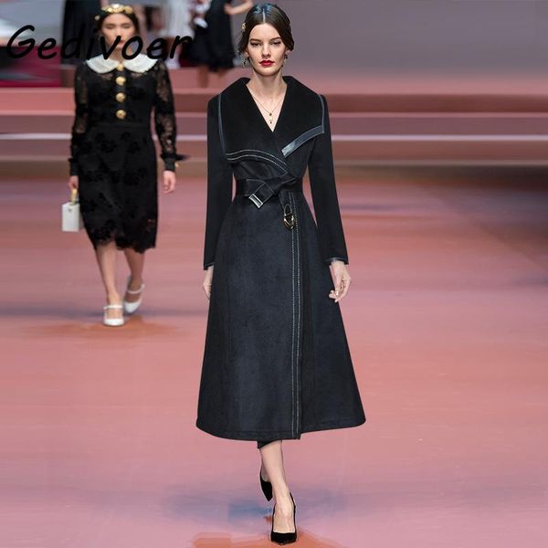 women's trench coats gedivoen fashion autumn women solid windbreaker coat long section lapel sleeve sashes slim pu leather spliced over, Tan;black
women's trench coats gedivoen fashion autumn women solid windbreaker coat long section lapel sleeve sashes slim pu leather spliced over, Tan;black