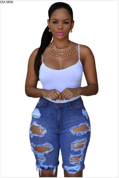 women winter hole ripped high waist casual zipper fly knee length jeans high streetwear denim shorts fashion pants, Blue
women winter hole ripped high waist casual zipper fly knee length jeans high streetwear denim shorts fashion pants, Blue