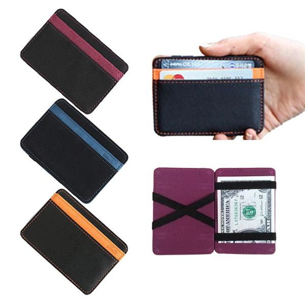 wallets mini women leather magic wallet elastic ribbon money clip bag men's slim id purse cash holder clamp for man, Red;black
wallets mini women leather magic wallet elastic ribbon money clip bag men's slim id purse cash holder clamp for man, Red;black
