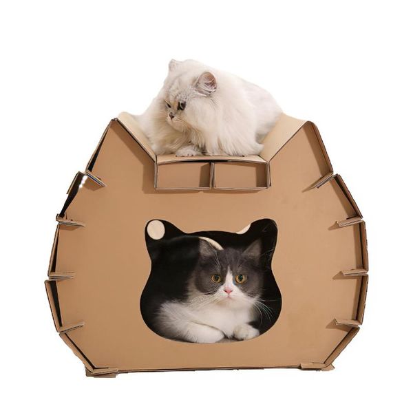 cat beds & furniture corrugated cardboard houses condo cave pet house apartment small dog cats nest material
cat beds & furniture corrugated cardboard houses condo cave pet house apartment small dog cats nest material
