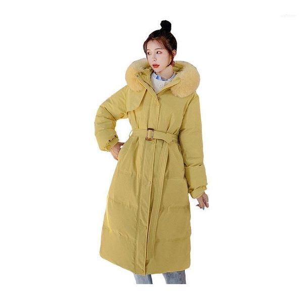 women long winter jacket coat detachable fur collar hooded windproof down oversize cotton padded parkas outwear1, Black
women long winter jacket coat detachable fur collar hooded windproof down oversize cotton padded parkas outwear1, Black