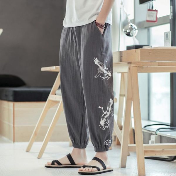 cotton linen men wid leg pants embroidery harem mens ankle-length 2021 big size jogging trousers male streetwear 5xl men's, Black
cotton linen men wid leg pants embroidery harem mens ankle-length 2021 big size jogging trousers male streetwear 5xl men's, Black