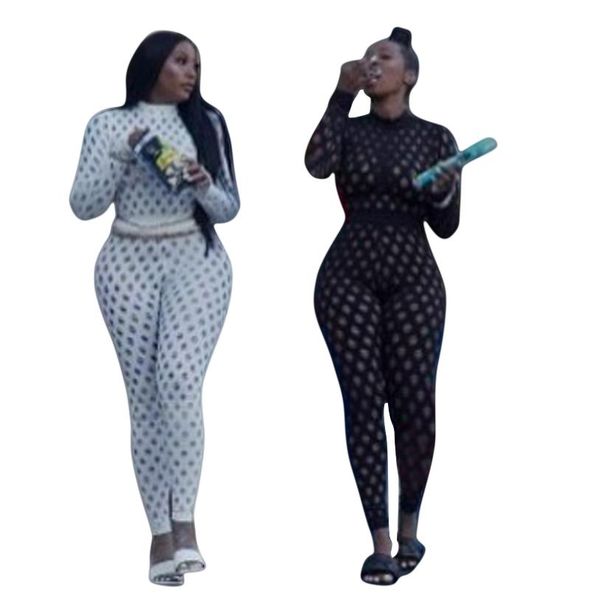 women's two piece pants fall fashion jumpsuits hollow tight-fitting nightclub long-sleeved trousers, White
women's two piece pants fall fashion jumpsuits hollow tight-fitting nightclub long-sleeved trousers, White