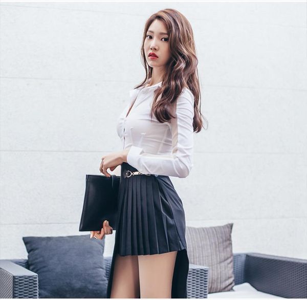 fashion turndown collar transparent women blouses mesh splicing ong sleeve slim white shirt ol blouse chemise free
fashion turndown collar transparent women blouses mesh splicing ong sleeve slim white shirt ol blouse chemise free