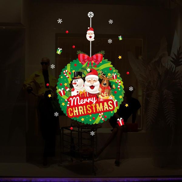 wall stickers 1pcs/set creative christmas decorations scene layout glass showcase santa claus garland sticker door
wall stickers 1pcs/set creative christmas decorations scene layout glass showcase santa claus garland sticker door