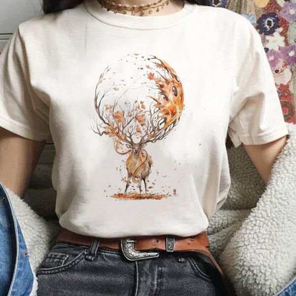 vogue clothes cap sleeve christmas women t shirt deer harajuku streetwear aesthetics art print casual slim fit short, White
vogue clothes cap sleeve christmas women t shirt deer harajuku streetwear aesthetics art print casual slim fit short, White