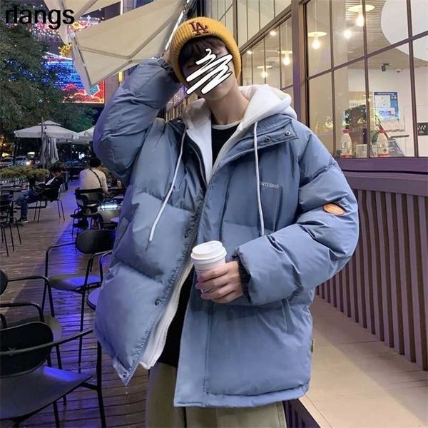 fake two-piece cotton clothes men's ins winter thickening student brand wild korean trend jacket 211206, Black
fake two-piece cotton clothes men's ins winter thickening student brand wild korean trend jacket 211206, Black