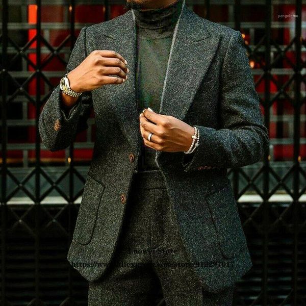 men's suits & blazers winter wool tweed mens groom wedding prom peaked lapel tuxedo 2 piece jacket pants set formal business herringbon, White;black
men's suits & blazers winter wool tweed mens groom wedding prom peaked lapel tuxedo 2 piece jacket pants set formal business herringbon, White;black
