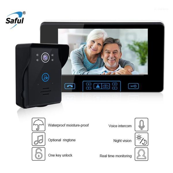saful 7"wireless video door bell intercom system waterproof phone camera home with 1 monitor doorbell camera11
saful 7"wireless video door bell intercom system waterproof phone camera home with 1 monitor doorbell camera11