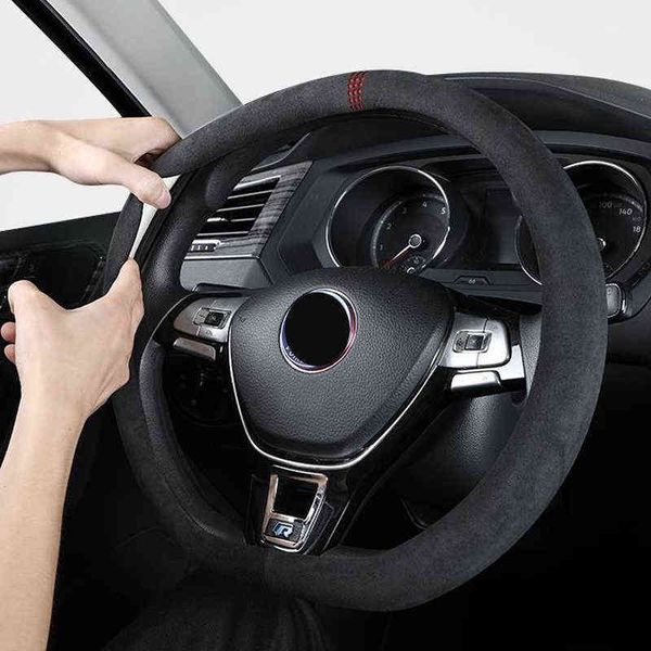 1pc 38cm ultra-thin steering wheel cover non-slip d-shaped round breathable sweat-absorbent suede cover for all seasons y220422
1pc 38cm ultra-thin steering wheel cover non-slip d-shaped round breathable sweat-absorbent suede cover for all seasons y220422