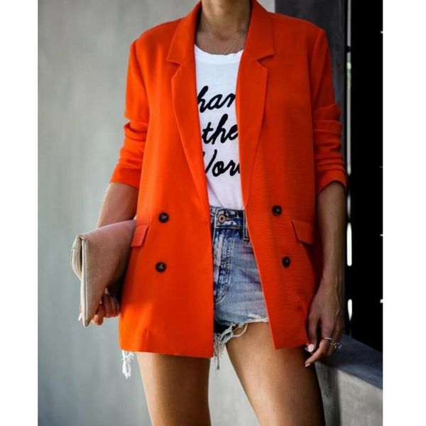 women's suits & blazers long-sleeved small suit 2021 autumn and winter solid color double-breasted jacket en*, White;black
women's suits & blazers long-sleeved small suit 2021 autumn and winter solid color double-breasted jacket en*, White;black