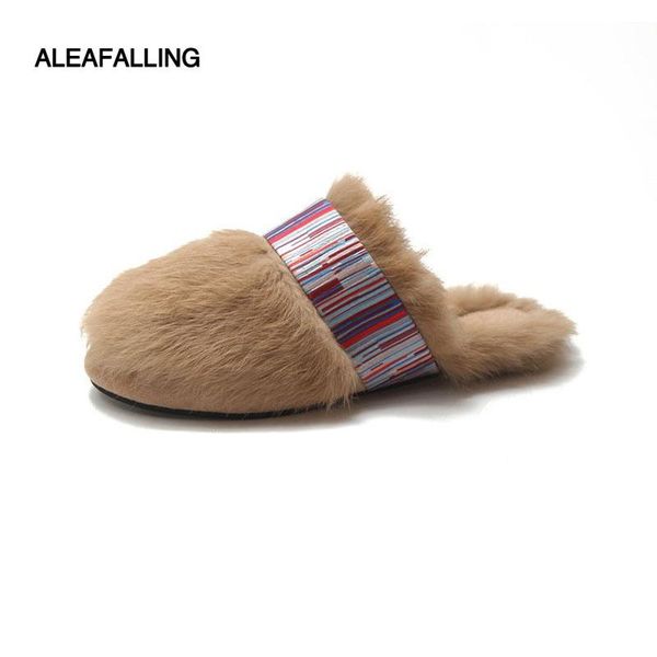 slippers aleafalling winter real fur women slipper warm flat slides classical soft home flip flops female shoes bottom t84, Black
slippers aleafalling winter real fur women slipper warm flat slides classical soft home flip flops female shoes bottom t84, Black
