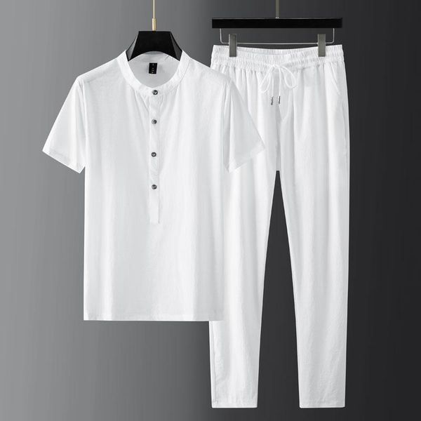 jogging clothing 2021 summer thin male sets (t-shirt+pants) luxury short sleeve stand collar mens fashion slim fit sport casual man suits, Black;red
jogging clothing 2021 summer thin male sets (t-shirt+pants) luxury short sleeve stand collar mens fashion slim fit sport casual man suits, Black;red