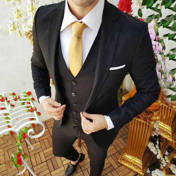 men's suits & blazers 2021 black male suits three tuxedos groom business wedding blazer men's suit kl75, White;black
men's suits & blazers 2021 black male suits three tuxedos groom business wedding blazer men's suit kl75, White;black