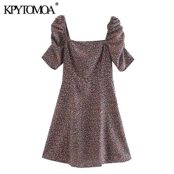 women 202 chic fashion floral print smocked mini dress vintage puff sleeves side zipper female dresses vestidos mujer 210420, Black;gray
women 202 chic fashion floral print smocked mini dress vintage puff sleeves side zipper female dresses vestidos mujer 210420, Black;gray