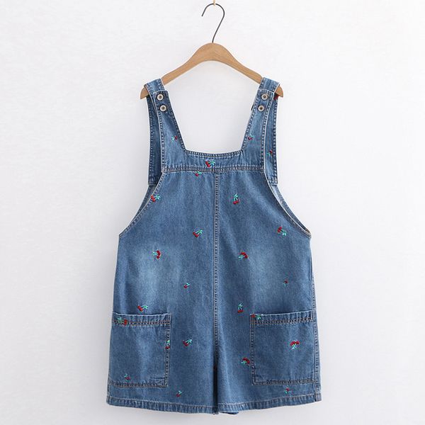 summer fashion embroidery cherry rompers womens jumpsuit vintage playsuit blue denim onesies shorts loose overalls for teen girl, Red;black
summer fashion embroidery cherry rompers womens jumpsuit vintage playsuit blue denim onesies shorts loose overalls for teen girl, Red;black