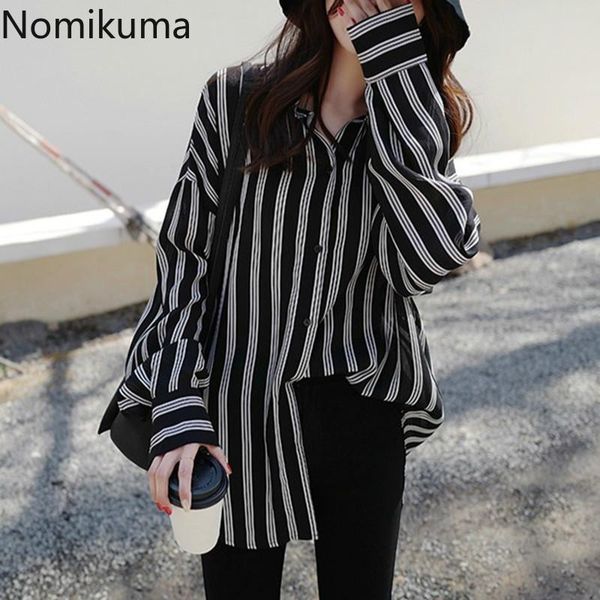 nomikuma black striped blouse women single breasted long sleeve loose shirts 2021 clothes fashion female blusas 3a125 women's blouses, White
nomikuma black striped blouse women single breasted long sleeve loose shirts 2021 clothes fashion female blusas 3a125 women's blouses, White