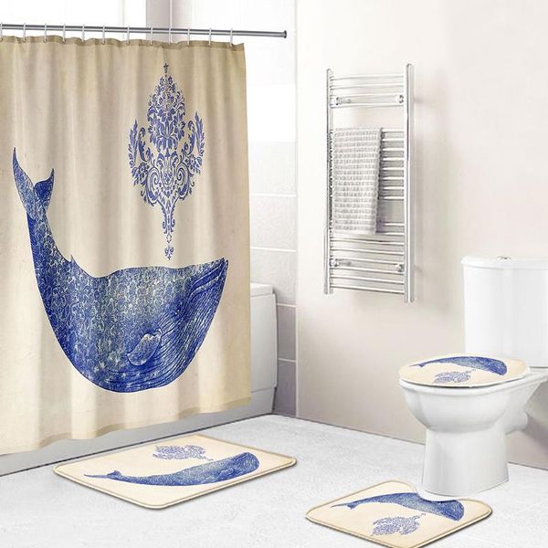 bath accessory set home 3d marine animal landscape waterproof fabric bathroom accessories shower curtain 4-piece of non slip carpet pad
bath accessory set home 3d marine animal landscape waterproof fabric bathroom accessories shower curtain 4-piece of non slip carpet pad