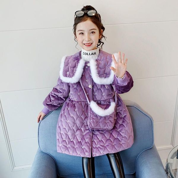 down coat winter jacket for girls children's clothing velvet fashion korean with bag lovely lapel 4-10 years kids parka girl, Blue;gray
down coat winter jacket for girls children's clothing velvet fashion korean with bag lovely lapel 4-10 years kids parka girl, Blue;gray