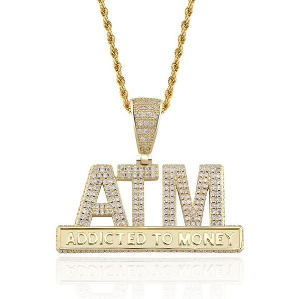 pendant necklaces men hip hop iced out atm addicted to money zircon hiphop letters necklace fashion jewelry drop, Silver
pendant necklaces men hip hop iced out atm addicted to money zircon hiphop letters necklace fashion jewelry drop, Silver