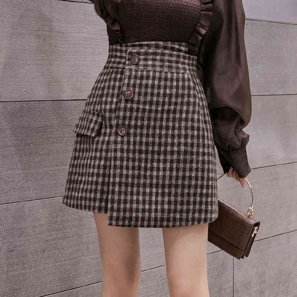 casual dresses winter woolen plaid irregular short skirts hgh waist slim wrap single-breasted buttons a-line mini coffee sz45, Black;gray
casual dresses winter woolen plaid irregular short skirts hgh waist slim wrap single-breasted buttons a-line mini coffee sz45, Black;gray