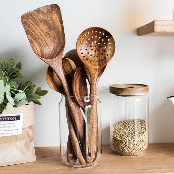 spoons teak tableware spoon slotted long handle wooden non-stick cookware special spatula kitchen tool set gift
spoons teak tableware spoon slotted long handle wooden non-stick cookware special spatula kitchen tool set gift
