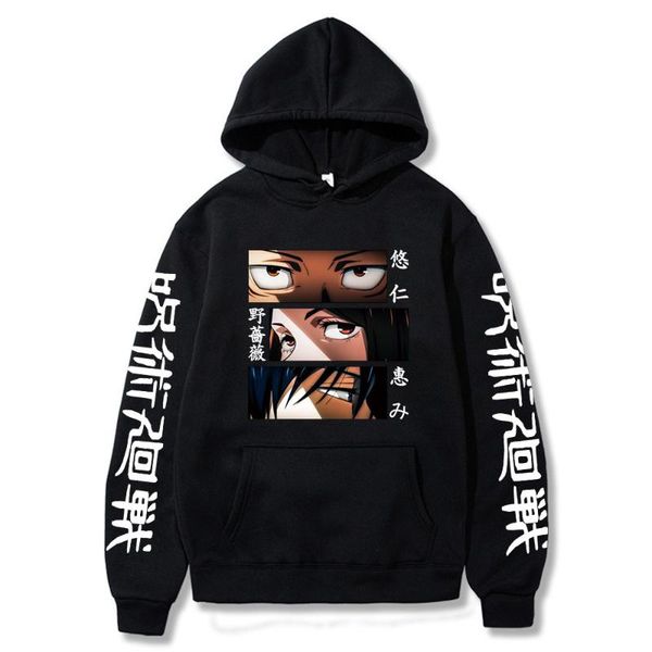 men's hoodies & sweatshirts vintage jujutsu kaisen hoodie harajuku pullover sweatshirt men casual sportswear, Black
men's hoodies & sweatshirts vintage jujutsu kaisen hoodie harajuku pullover sweatshirt men casual sportswear, Black